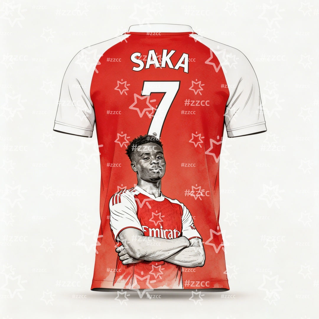 Badminton England - 2026 Bukayo Saka England Team Fußballtrikot