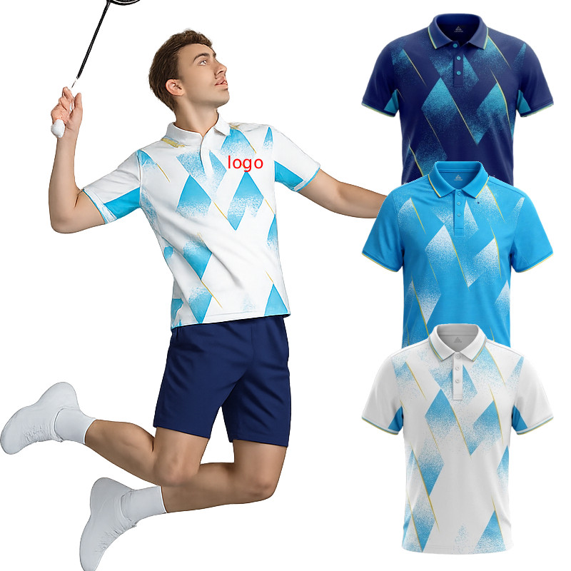 Badminton Jersey - Herren Badminton Poloshirt mit Individuellem Logo,