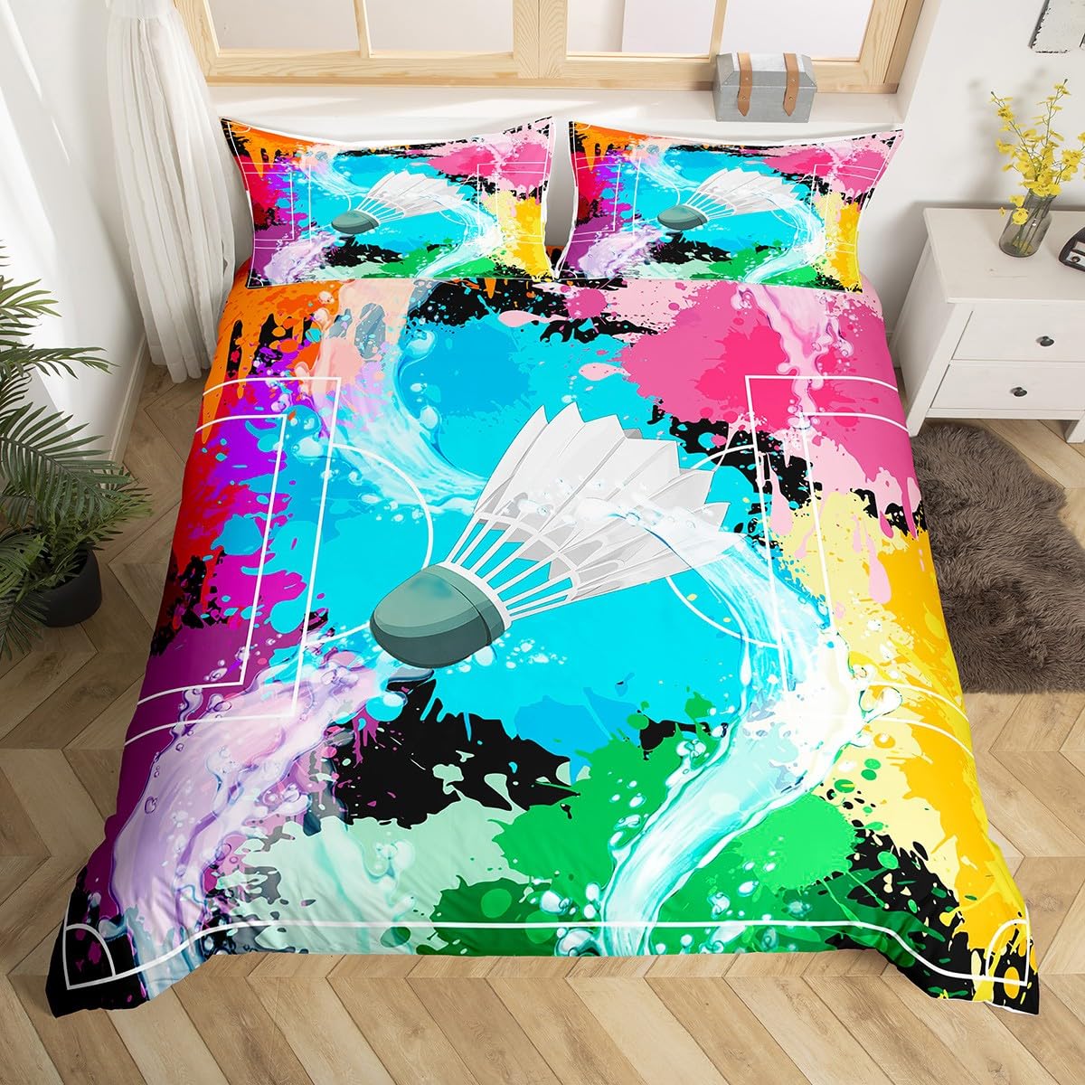 Badminton-Bettbezug, Twin-Quee – Badminton Queen Bewertung und Preis