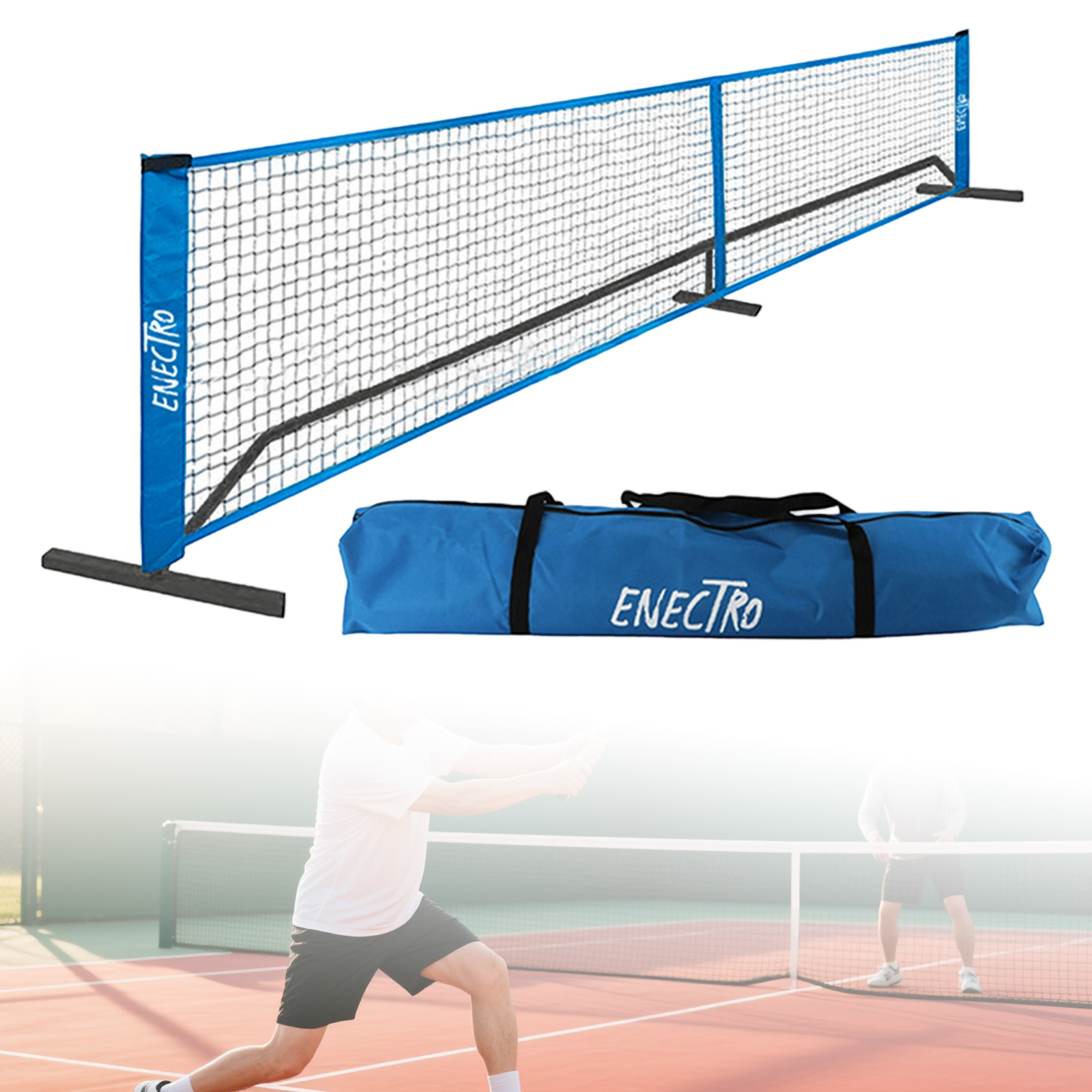 Tragbares Pickleball-Netz, 6,7 – Badminton Png Bewertung und Preis