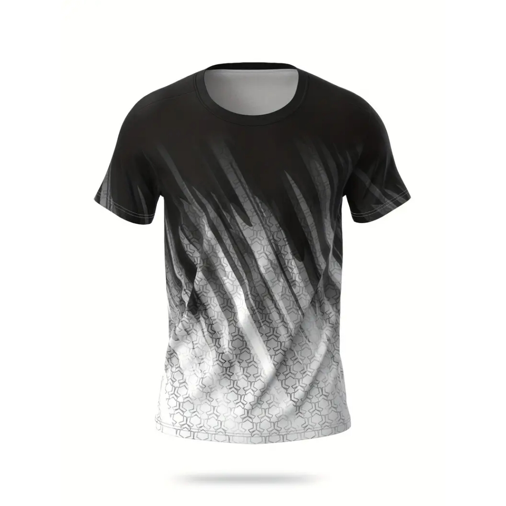 T-Shirt mit Farbverlauf und St – Badminton Png Bewertung und Preis