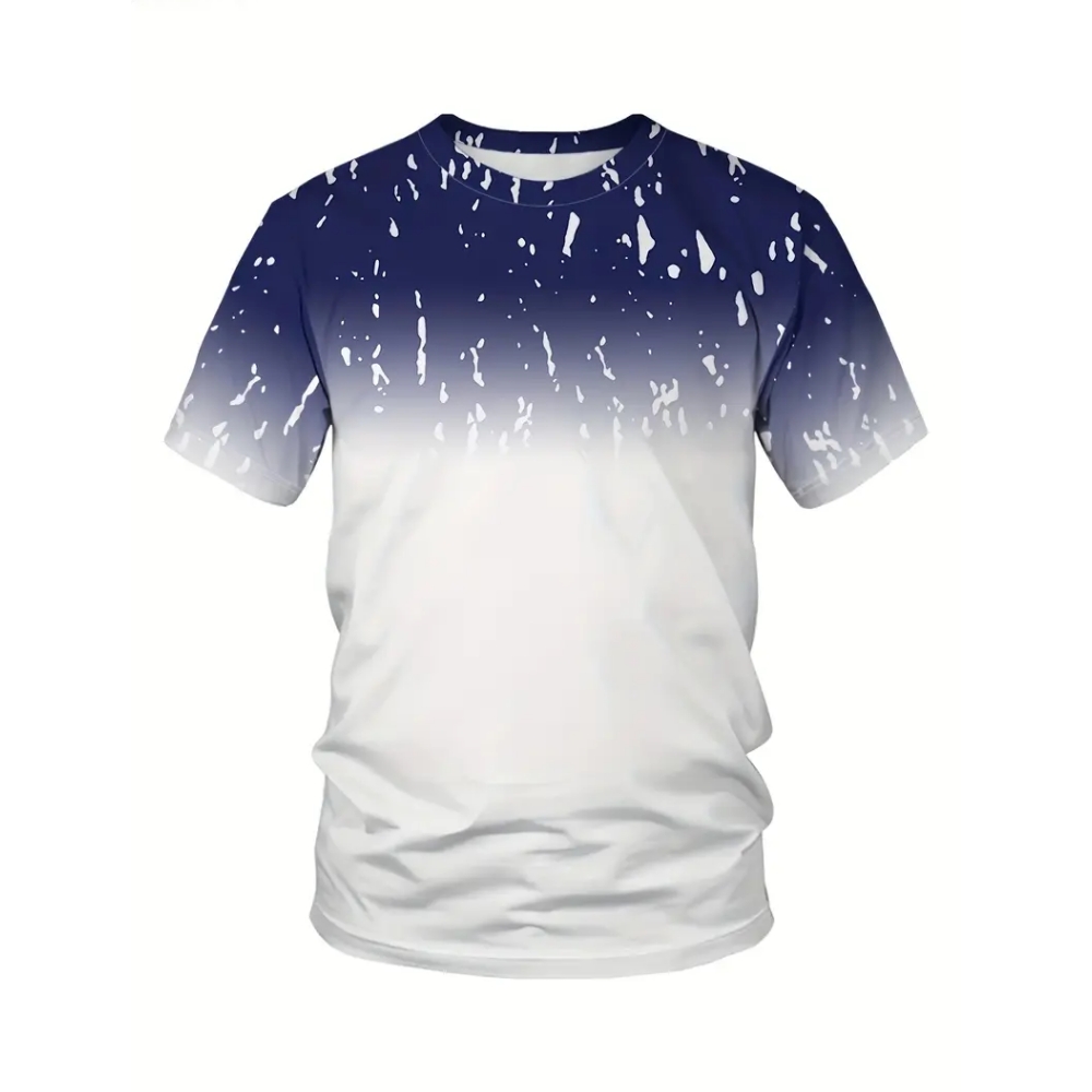 T-Shirt mit Farbverlauf und St – Badminton Png Bewertung und Preis