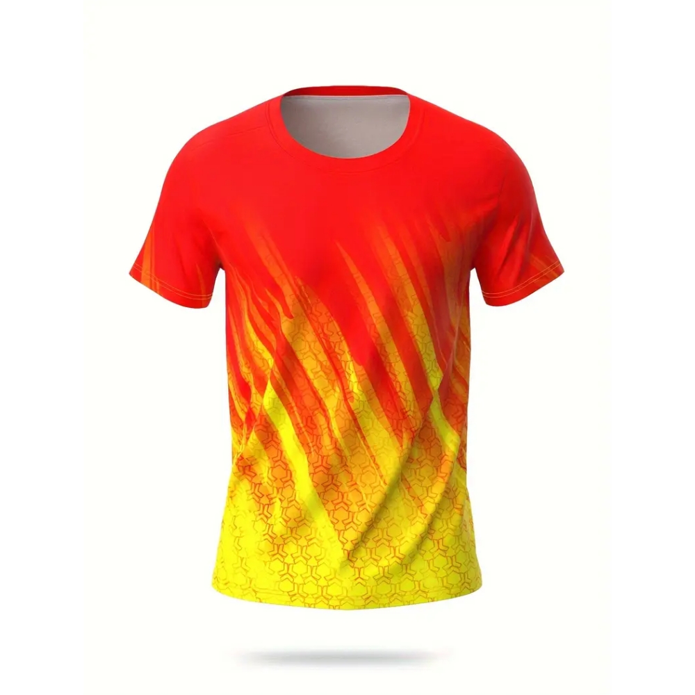 T-Shirt mit Farbverlauf und St – Badminton Png Bewertung und Preis